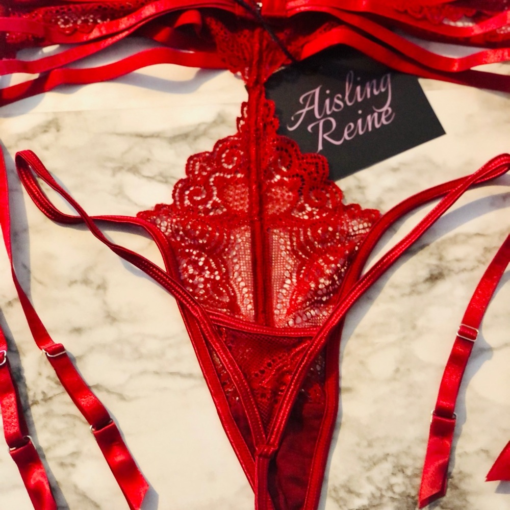 NWT - Size Large strappy lace g-string teddy/bodysuit from Aisling Reine - Picture 10 of 10